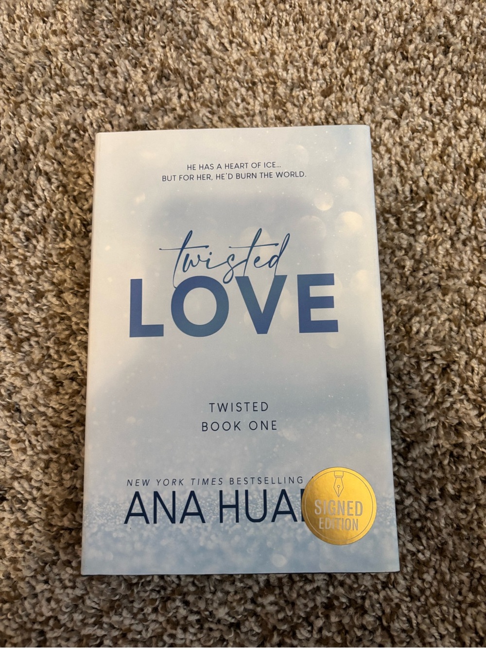 Ana Huang "Twisted Love" Signed Edition - Light Blue Hardcover